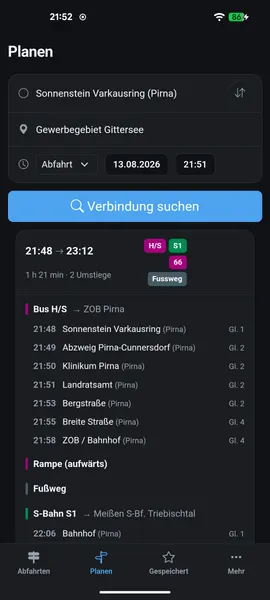 Screenshot 3 von Abfahrten