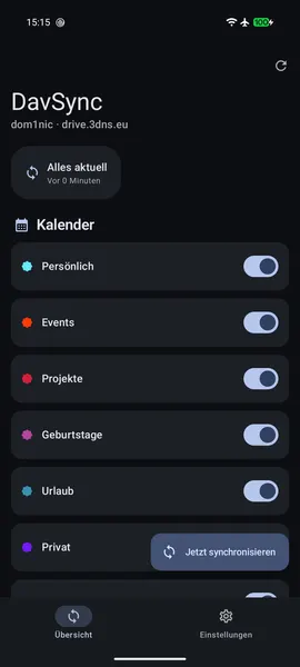 Screenshot 1 von DavSync