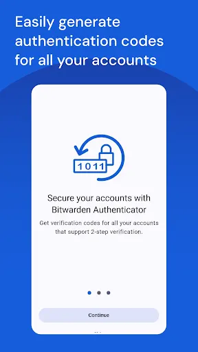 Screenshot 1 von Bitwarden Authenticator