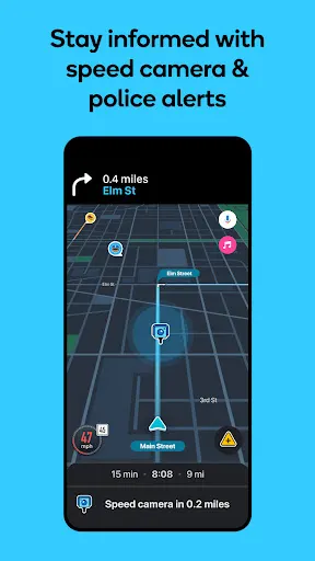 Screenshot 3 von Waze Navigation und Verkehr