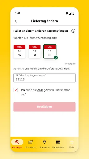 Screenshot 3 von Post & DHL