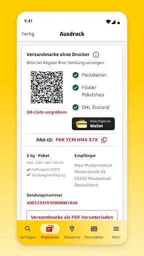 Screenshot 4 von Post & DHL