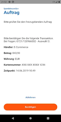 Screenshot 5 von SpardaSecureGo+
