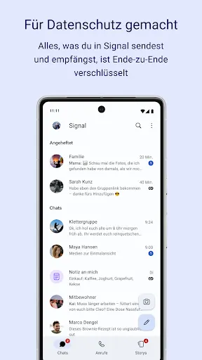 Screenshot 1 von Signal – Sicherer Messenger