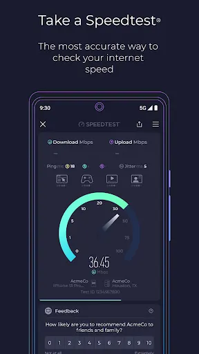 Screenshot 1 von Speedtest von Ookla