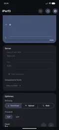 Screenshot von Iperf3