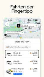 Screenshot von Uber - Deine Fahrt auf Abruf