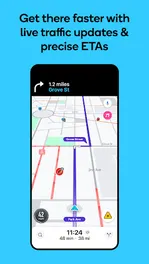 Screenshot von Waze Navigation und Verkehr