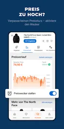 Screenshot von idealo: Produkt Preisvergleich