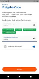 Screenshot von SpardaSecureGo+