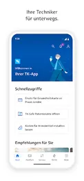 Screenshot von TK-App