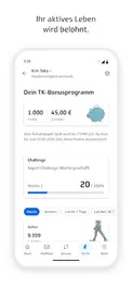 Screenshot von TK-App