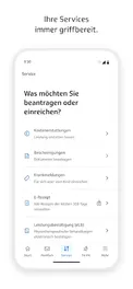 Screenshot von TK-App