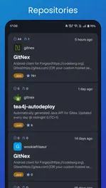 Screenshot von GitNex for Forgejo and Gitea